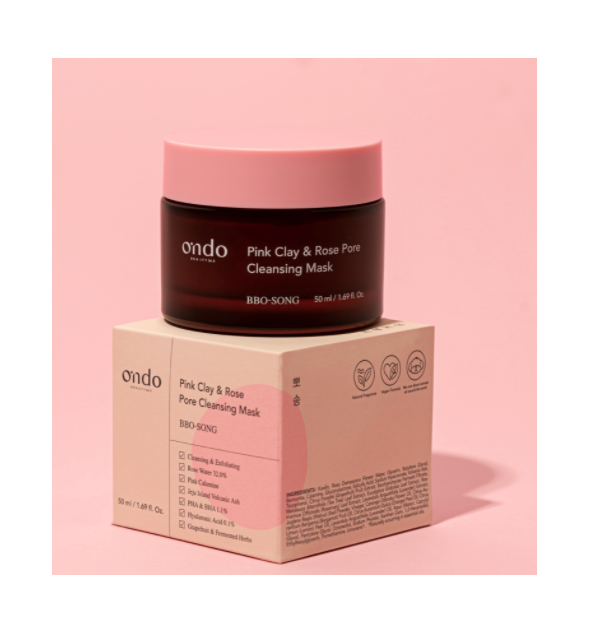 Pink Clay & Rose Pore Cleansing Mask - Ondo beauty 36.5