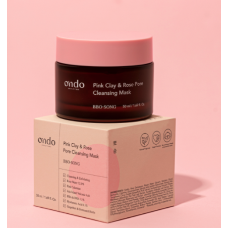 Pink Clay & Rose Pore Cleansing Mask - Ondo beauty 36.5